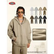 メンズ 裏起毛 ジップアップ パーカー 男女兼用 ジョガーパンツ セットアップ 秋冬 新作★全8色