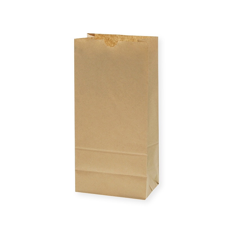 HEIKO 紙袋 角底袋 No.8 未晒無地 100枚/袋 クラフト シモジマ