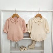 ベビー服　66~90cm　ベビーロンパース　ポロニット　韓国ベビー服