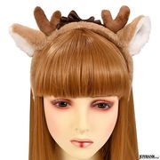 トナカイ カチューシャ【アニマル/どうぶつ/けもみみ/コスプレ/かわいい/クリスマス】