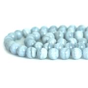 ブルーレースアゲート【丸玉】8mm【天然石 ビーズ パワーストーン】