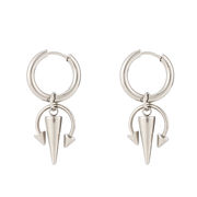 ステンレスイヤーカフ メンスピアス アクセサリー 両耳イヤリング 18k　金属アレルギー対応