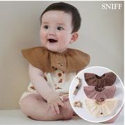 2025秋※LYU☆ベビー用スタイ コットン 刺繍 ガーゼ よだれかけ