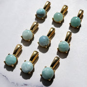 ステンレス ペンダントトップ ドミニカ産 ラリマー ステンレス製 アクセサリーパーツ 天然石