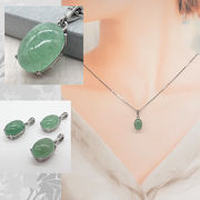 アベンチュリン インド産   約10×14mm オーバル 天然石 ステンレス 金属アレルギー対応