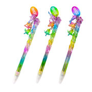 ＜文具・ステーショナリー＞レインボーツイストスターペン 沖縄 3色アソート　No.301-646