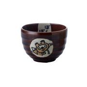 【安心の日本製！クラフトマンハウスの食器！】小抹茶碗　狸