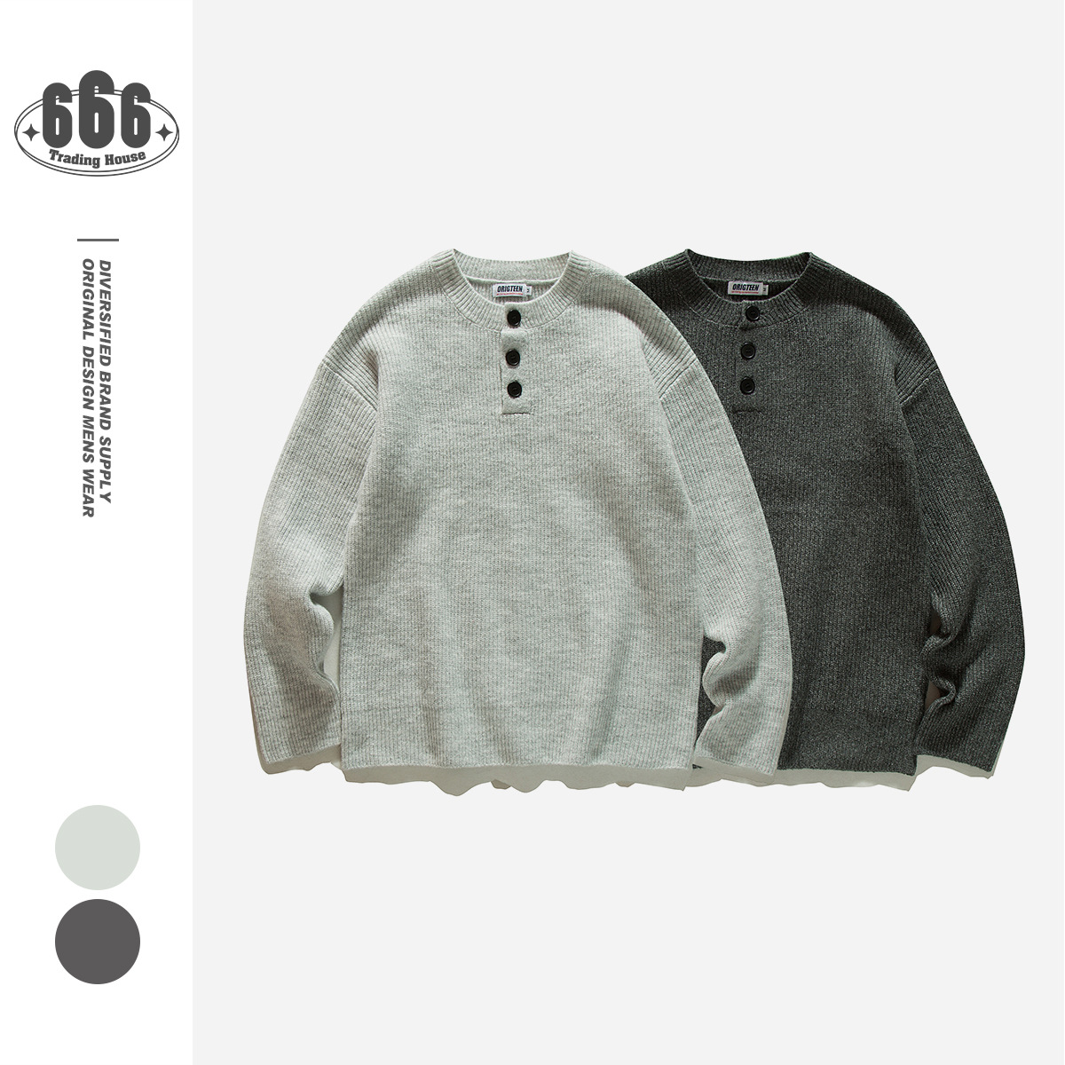 P23467 2025秋新作 日系 レトロ ニット セーター 男女兼用 カップル