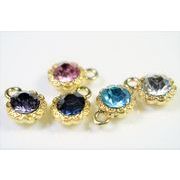 シャネルストーン　A級ガラスストーン使用　丸カン付きシャネルストーン