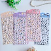 手作り DIY ぷくぷく ボンボンシール 3Dステッカー 立体ステッカー ぷっくりシール 中空 粘着シール