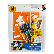 ミッキー&フレンズ グリッター タトゥー ペン ステンシルセット