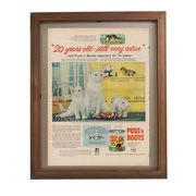 ヴィンテージフレームポスター CAT FOOD　インテリア/アート/レトロ/装飾