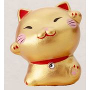 ★開運招福★　お目出度い「縁起の置物」【金　ミニ猫】