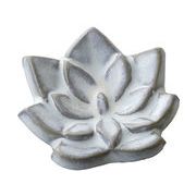 ★開運招福★　お目出度い「縁起の置物」【白釉蓮　箸置】
