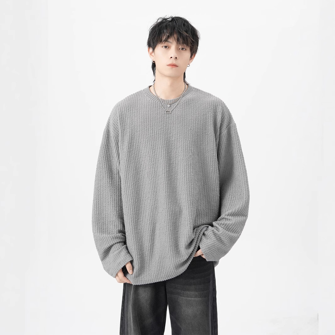 秋新作・メンズ・ トップス・Tシャツ・ 長袖・アウター・気質・カジュアルTシャツ・M～XXXL   3色