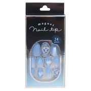 【コスメ雑貨】マグネットネイルチップ オーバル ジュエルブルー