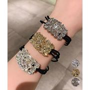 【日本倉庫即納】 幾何柄ヘアゴムヘアリング キラキラ髪留め