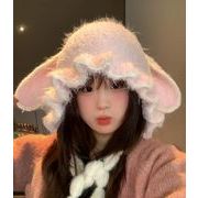 秋冬帽子  キャップ  ニット帽子 ビーニー 防寒 ファブリック