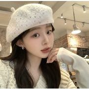 秋冬新作 韓国風  キャップ  レディース帽  キッズ ハット  ニット帽   帽子  5色