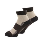 ASHITOMO WORKING SOCKS オフ＆アウトドア靴下 先丸ショート25-27cm2足組セピア SWFS-S12