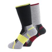 ASHITOMO WORKING SOCKS 破れ対策ソックス 先丸クルー25-27cm2足組カラー SWYC-C12