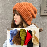 ニット帽 ニットぼうし レディース メンズ 耳付き ニットキャップ 無地 シンプル ゆったり かわいい