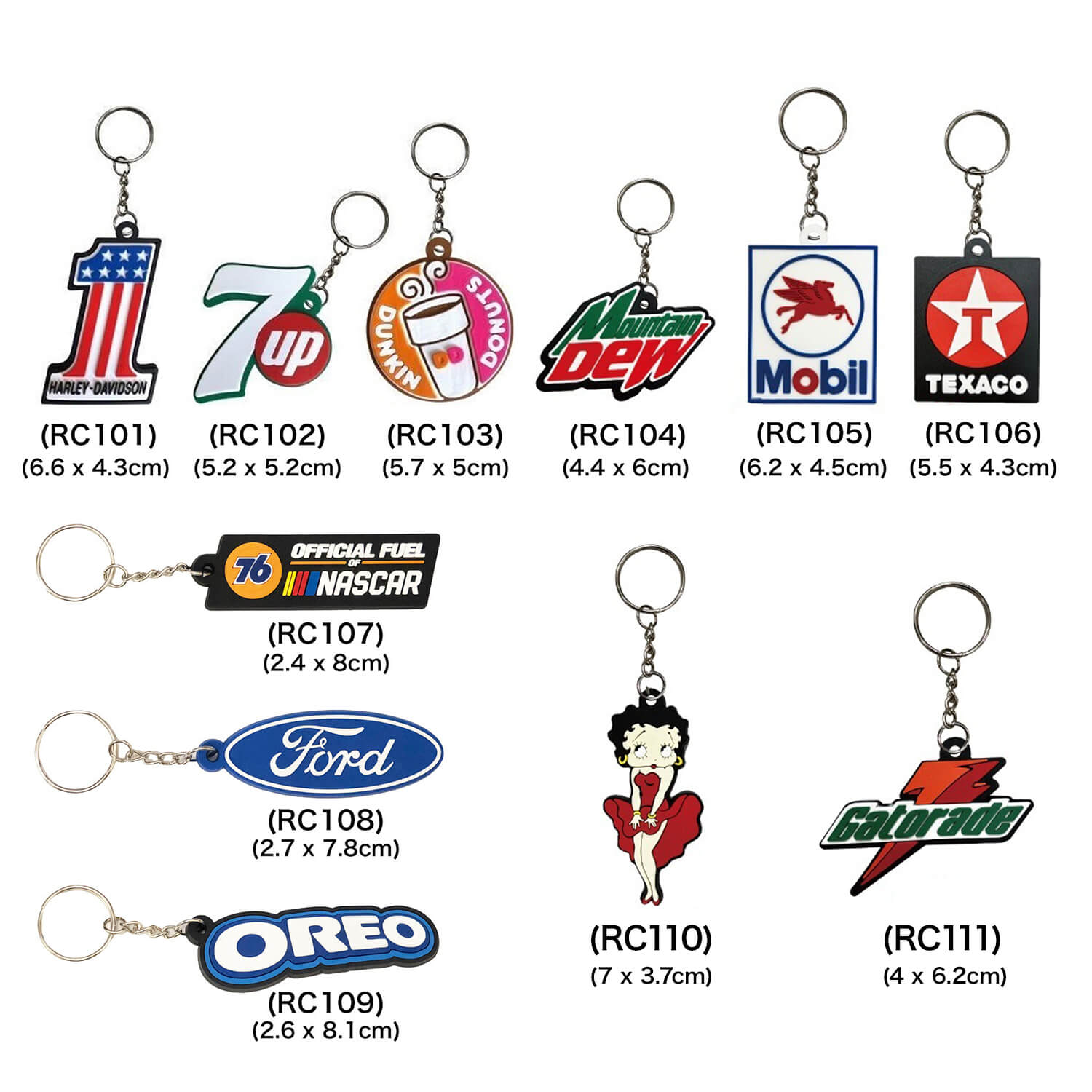 アメリカン アドバタイジング キャラクター ラバー キーホルダー キー