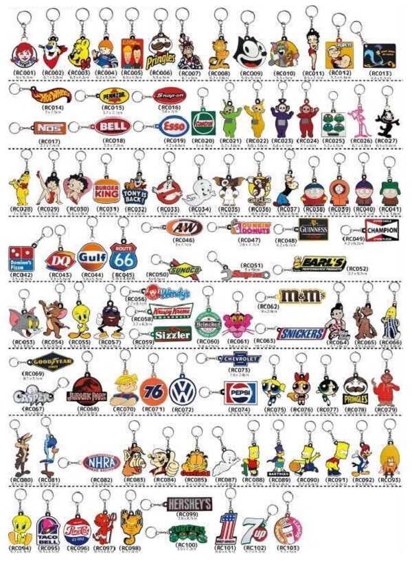 アドバタイジングキャラクター。 アメリカン アドバタイジング キャラクター ラバー キーホルダー キー