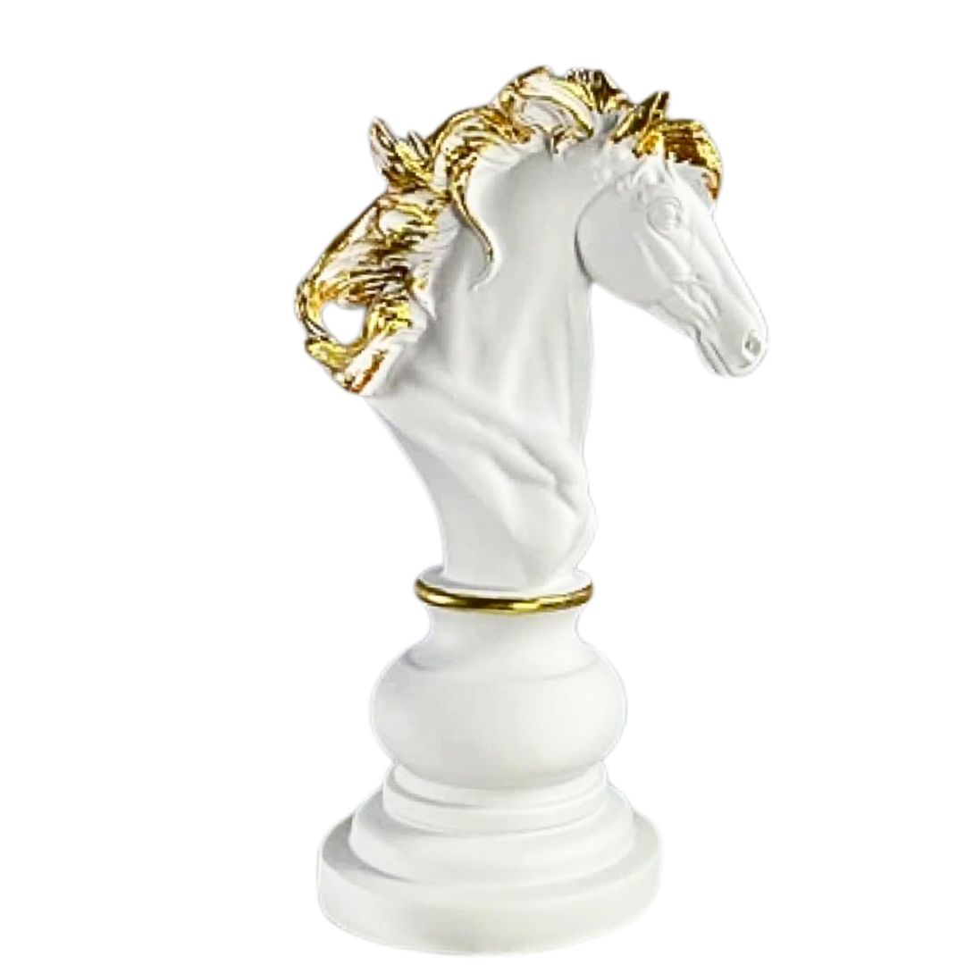 チェス 駒 置物 3種類 単品販売 キング クィーン ナイト 【ブラックor