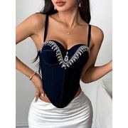 ヒップホップチョッキ ダンスウェア ステージ HIPHOP 舞台衣装 ホルターストラップチョッキ ブラジャー