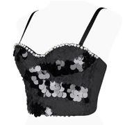 ヒップホップチョッキ ダンスウェア ステージ HIPHOP 舞台衣装 ホルターストラップチョッキ ブラジャー