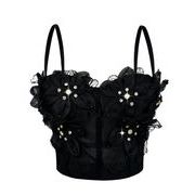 ヒップホップチョッキ ダンスウェア ステージ HIPHOP 舞台衣装 ホルターストラップチョッキ ブラジャー