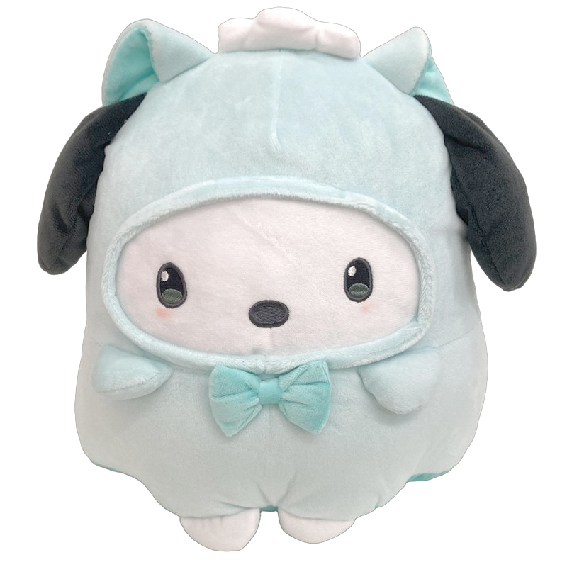 サンリオ ダイカット クッション ねこねこおばけ ポチャッコ グリーン【小ロット販売】