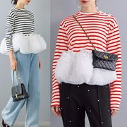 2025年INS 秋冬新作  気質   おしゃれ  個性的  　トップス　メッシュ 長袖 Tシャツ