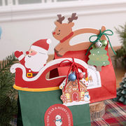 Christmas限定 DIY包装資材 飾り クリスマスハングタグ ギフトタグ ラッピング 紙タグ  merry Xmas