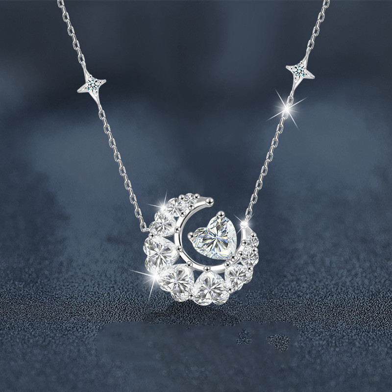 モアサナイト ネックレス ネック飾り レディース シルバー925 アクセサリー ジュエリー ギフト プレゼント