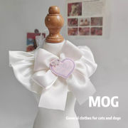 猫用スタイ蝶ネクタイ付き可愛いよだれかけ