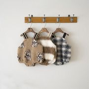 2025冬新品EG★ベビー服　ロンパース★66cm～90cm 2色