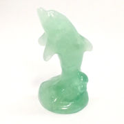 ≪特価品/国内在庫≫フローライト イルカ いるか/彫刻/約37x75x36mm1点もの