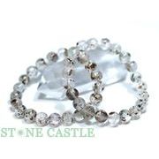 ☆高品質☆【ブレスレット】ガーネット＆グリーントルマリンインクォーツ (3A) (約9.5～10mm)