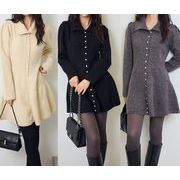 2025年INS 秋冬新作    気質   おしゃれ    高級感    ニット   スリム効果 ワンピース