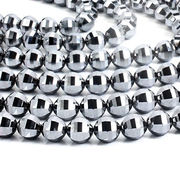 約8mm 高純度テラヘルツ鉱石 高品質テラヘルツ アースカット ビーズ 連売り 連材 Terahertz