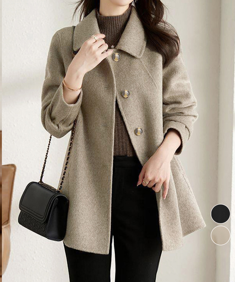 【日本倉庫即納】 テーラードジャケット ミディコート韓国風