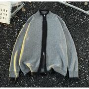 秋冬トップス メンズ  ニット セーター カーディガン アメリカン風