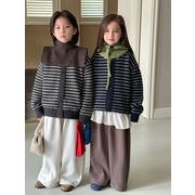 子供服　90~150cm　キッズセーター　ボーダー柄　韓国キッズ服