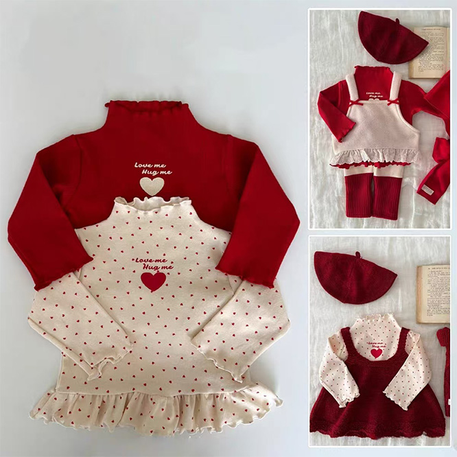 2025秋冬※LLZ☆長袖 伸縮Tシャツ トップス 肌に優しい 女の子