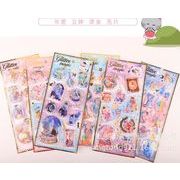 手帳素材装飾　クリスマス　貼り付けパーツぷくぷく立体シール　携帯装飾品　3Dエポキシステッカー