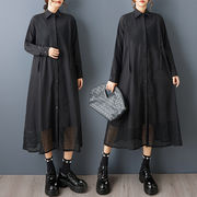 初回送料無料　シャツ風ワンピース　長袖プリントワンピース　レーディスファション商品　人気