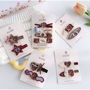 2025秋冬新作★韓国風 アクセサリーパーツ★キッズ ヘアアクセサリー★キッズ  ヘアピン★ヘアクリップ