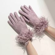 手袋　かわいい　レディース　秋冬　韓国ファッション　パール